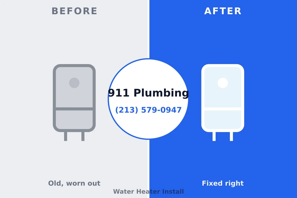 Before and after: plumbing company Tamaqua, PA